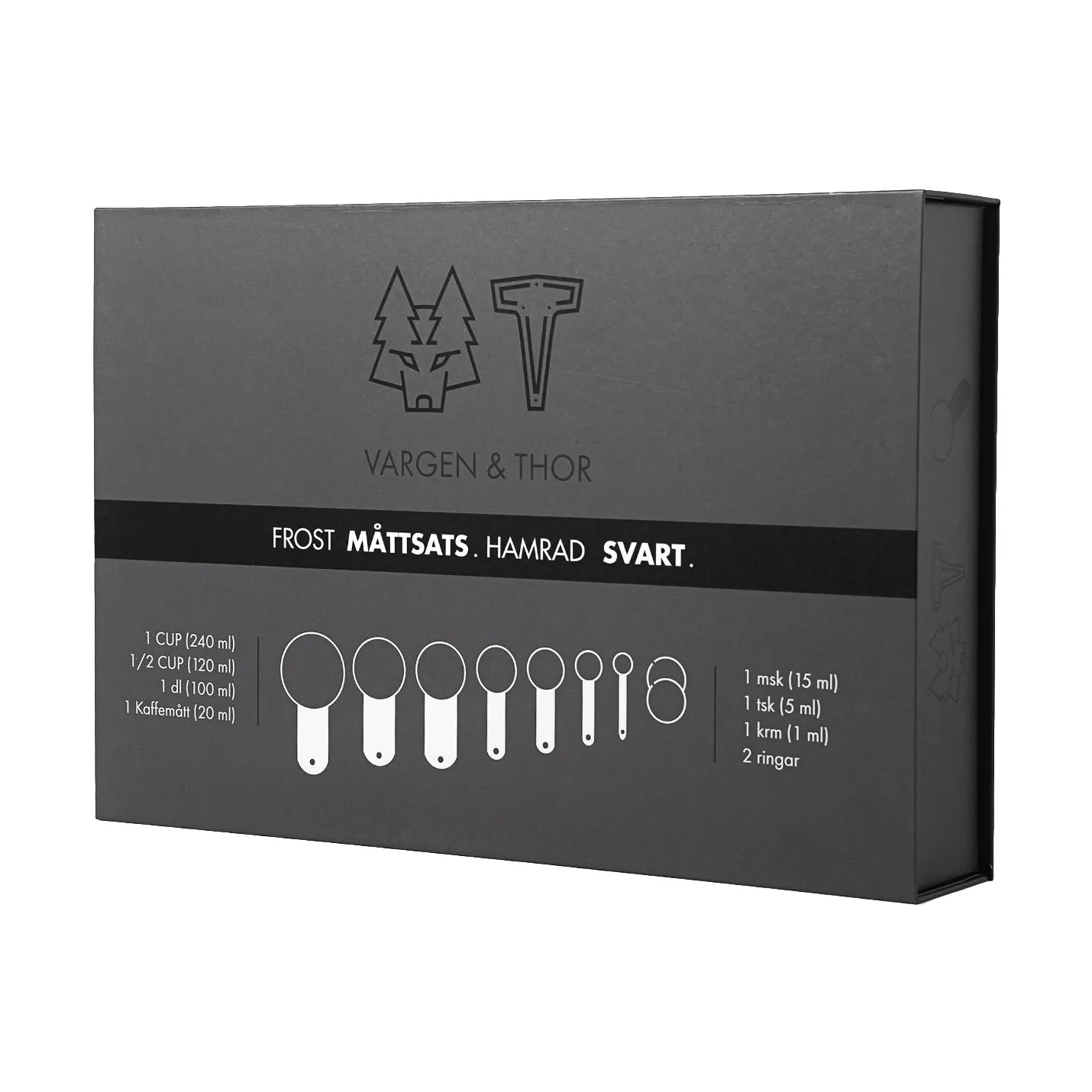 Frost measuring set, Black, 7 pieces Vargen & Thor