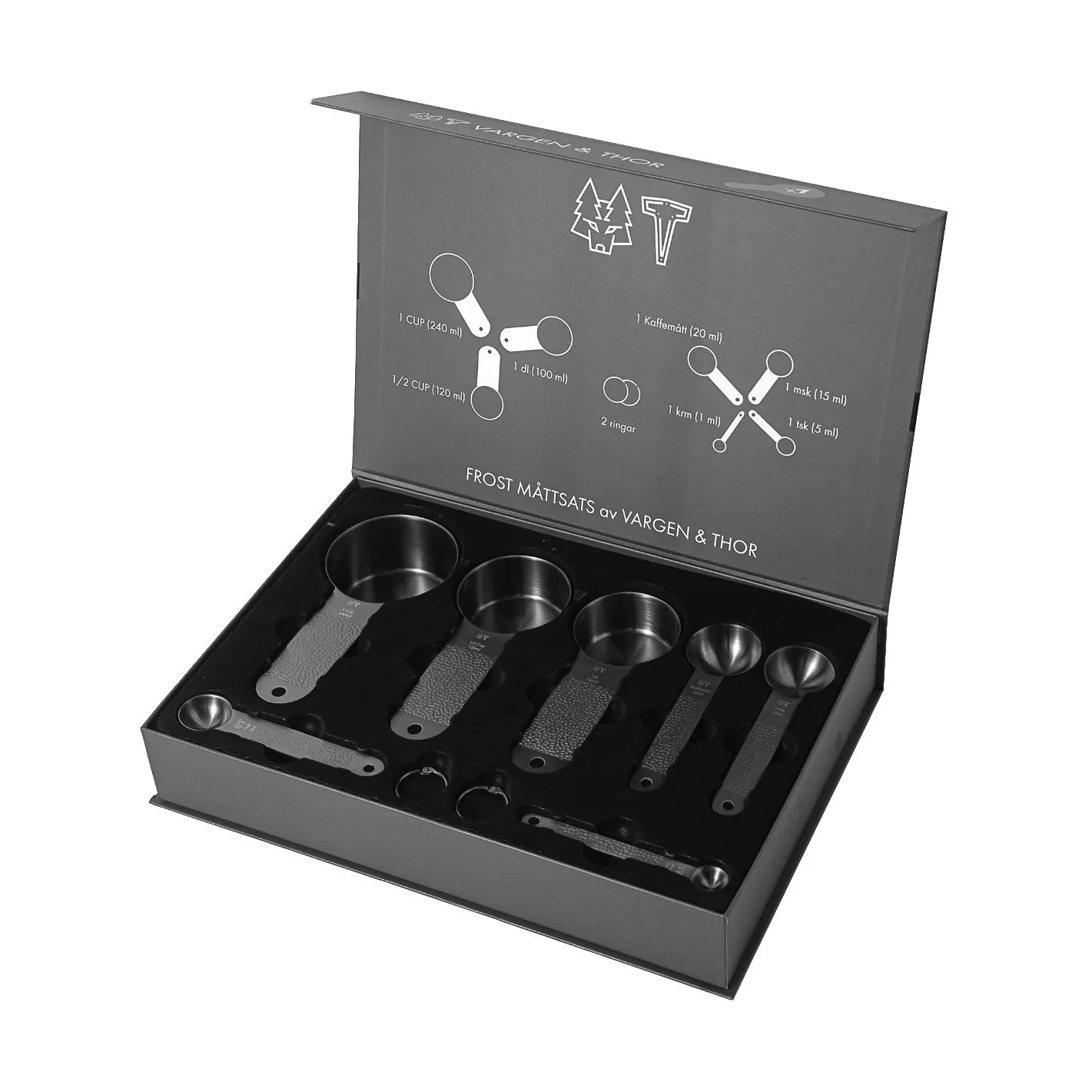 Frost measuring set, Black, 7 pieces Vargen & Thor