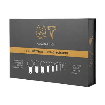 Frost measuring set - Brass, 7 pieces - Vargen & Thor