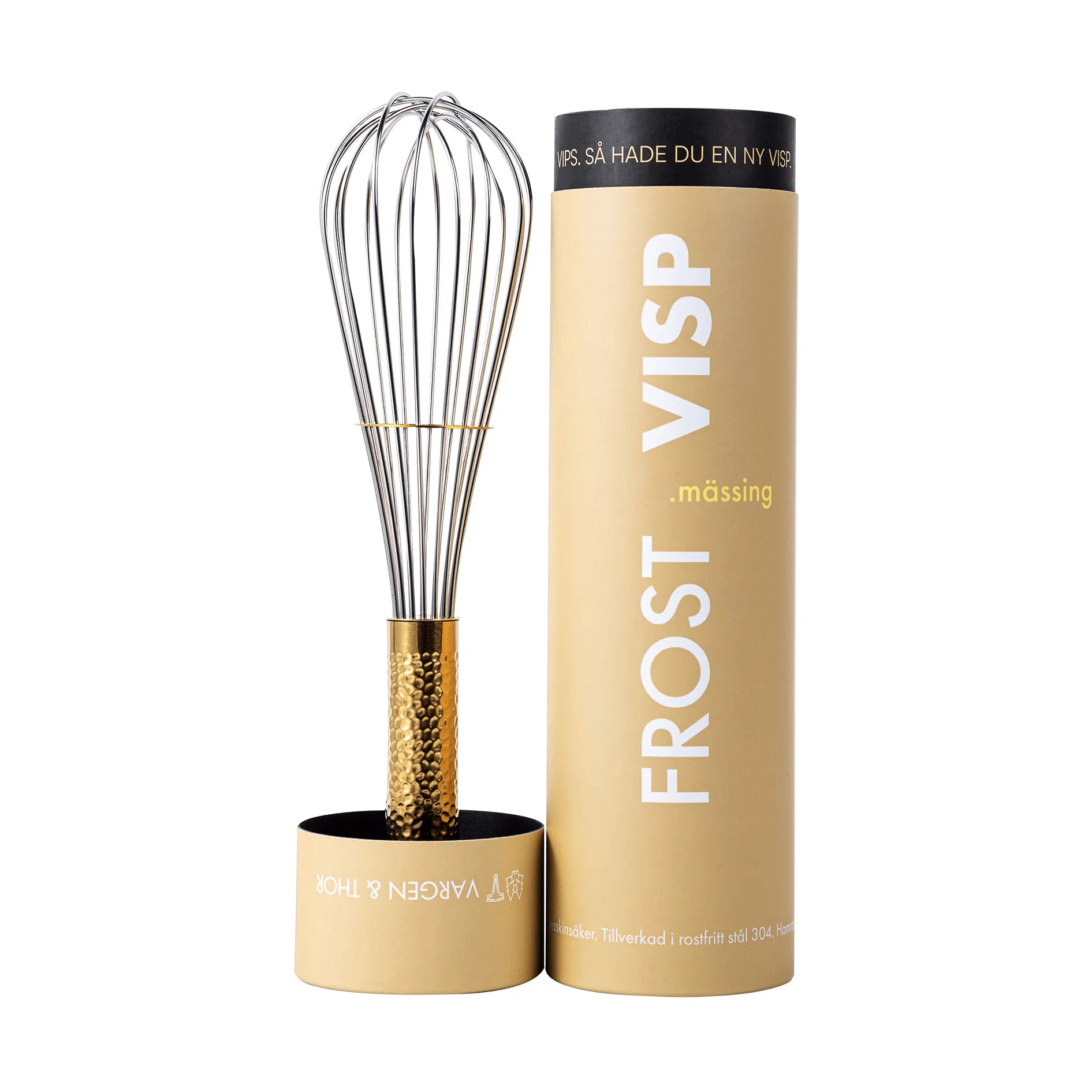 Vargen Thor Frost balloon whisk, Brass, 30 cm Vargen & Thor