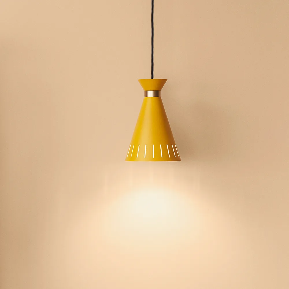 Cone pendant lamp, Azure blue Warm Nordic