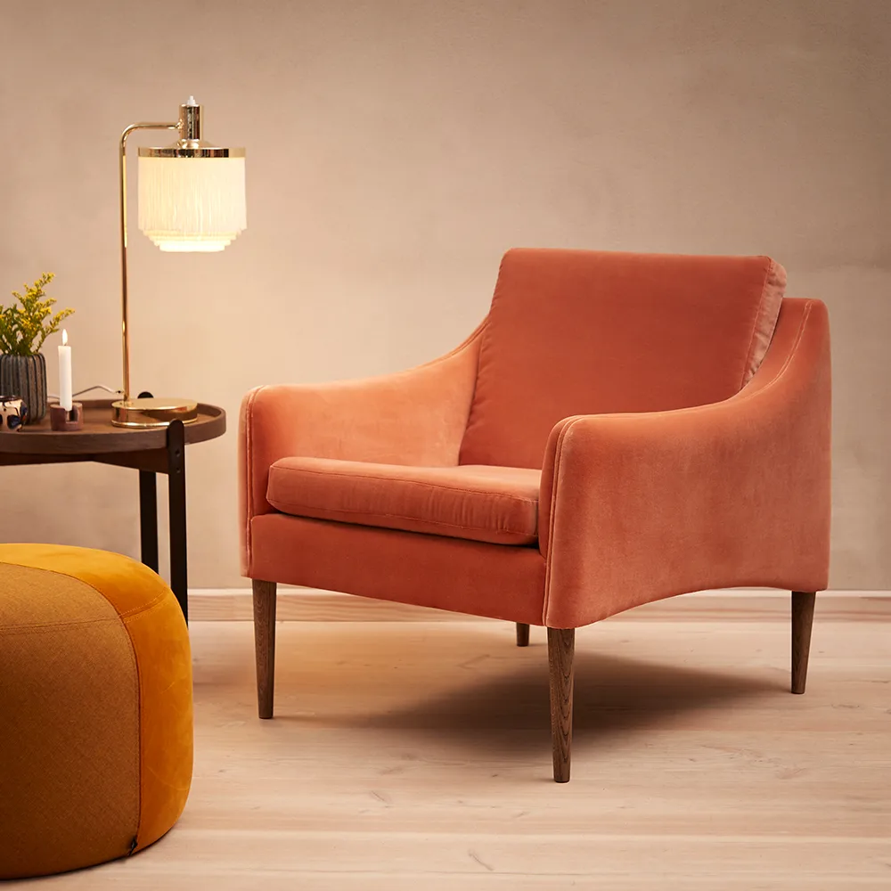 Fringe table lamp, Pale pink Warm Nordic