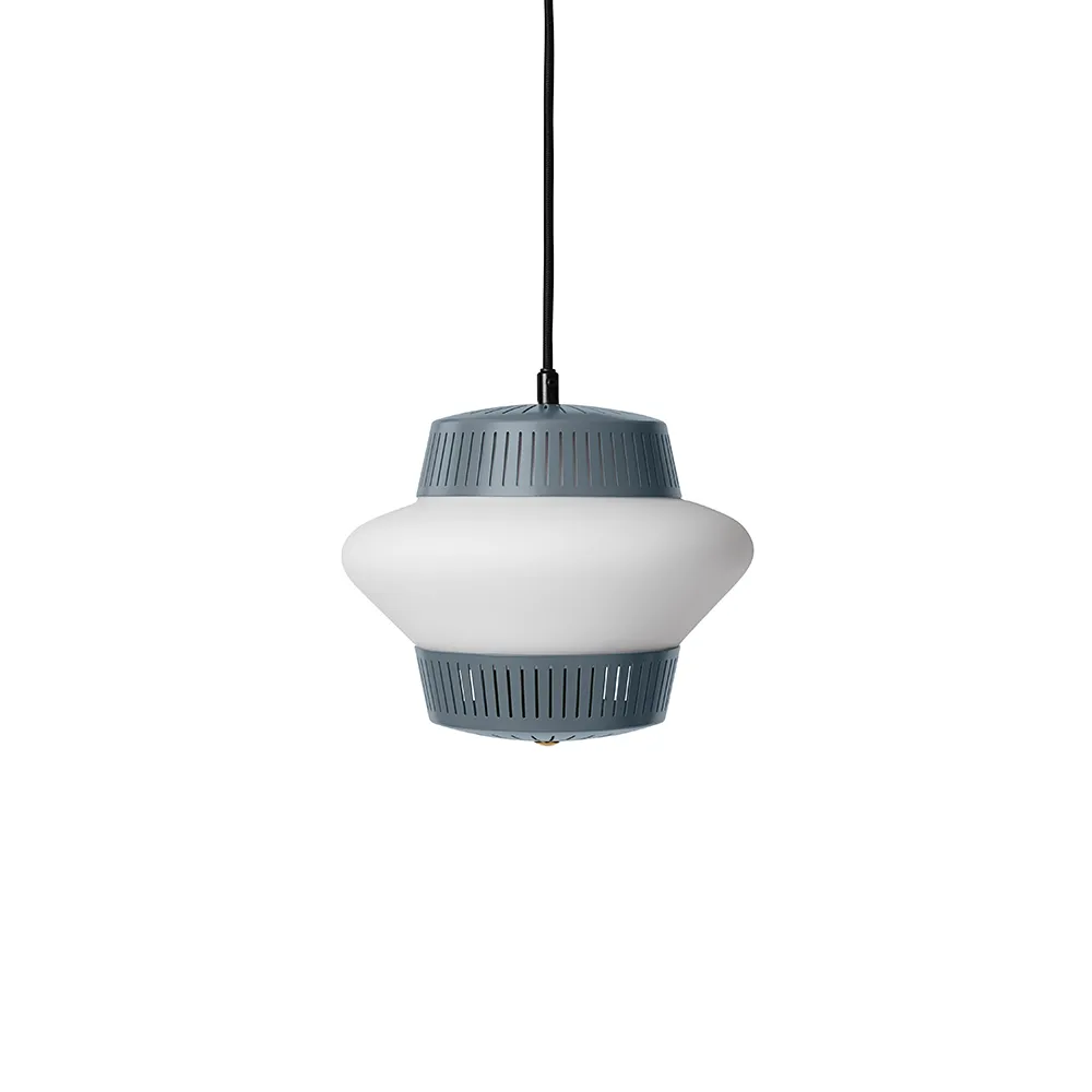 Opal Arch pendant lamp, Sky grey, sandblasted opal Warm Nordic
