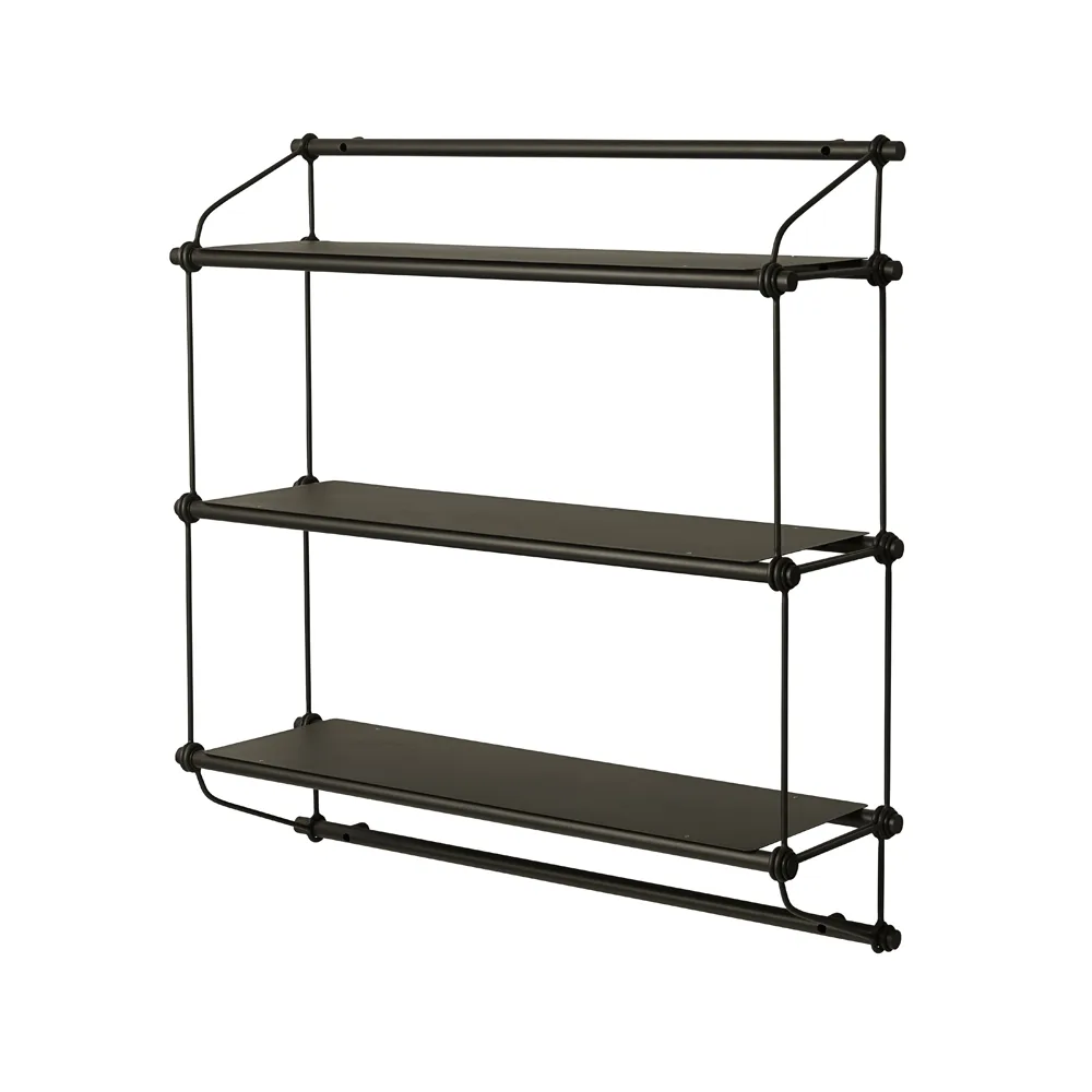 Parade shelf, Green olive, 3 shelves Warm Nordic