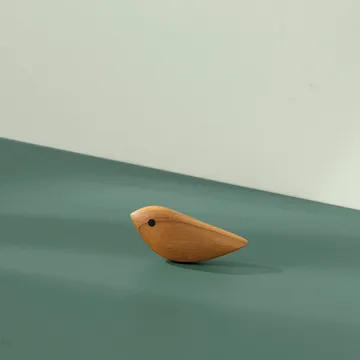 Twirling Bird decoration S - Teak - Warm Nordic
