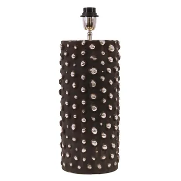 Peggy lamp base 28 cm - Black-silver - Watt & Veke