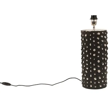 Peggy lamp base 28 cm - Black-silver - Watt & Veke