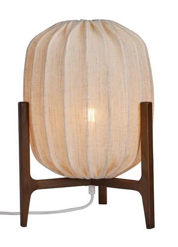 Prisma table lamp - Dark ash-natural, Ø27x42 cm - Watt & Veke