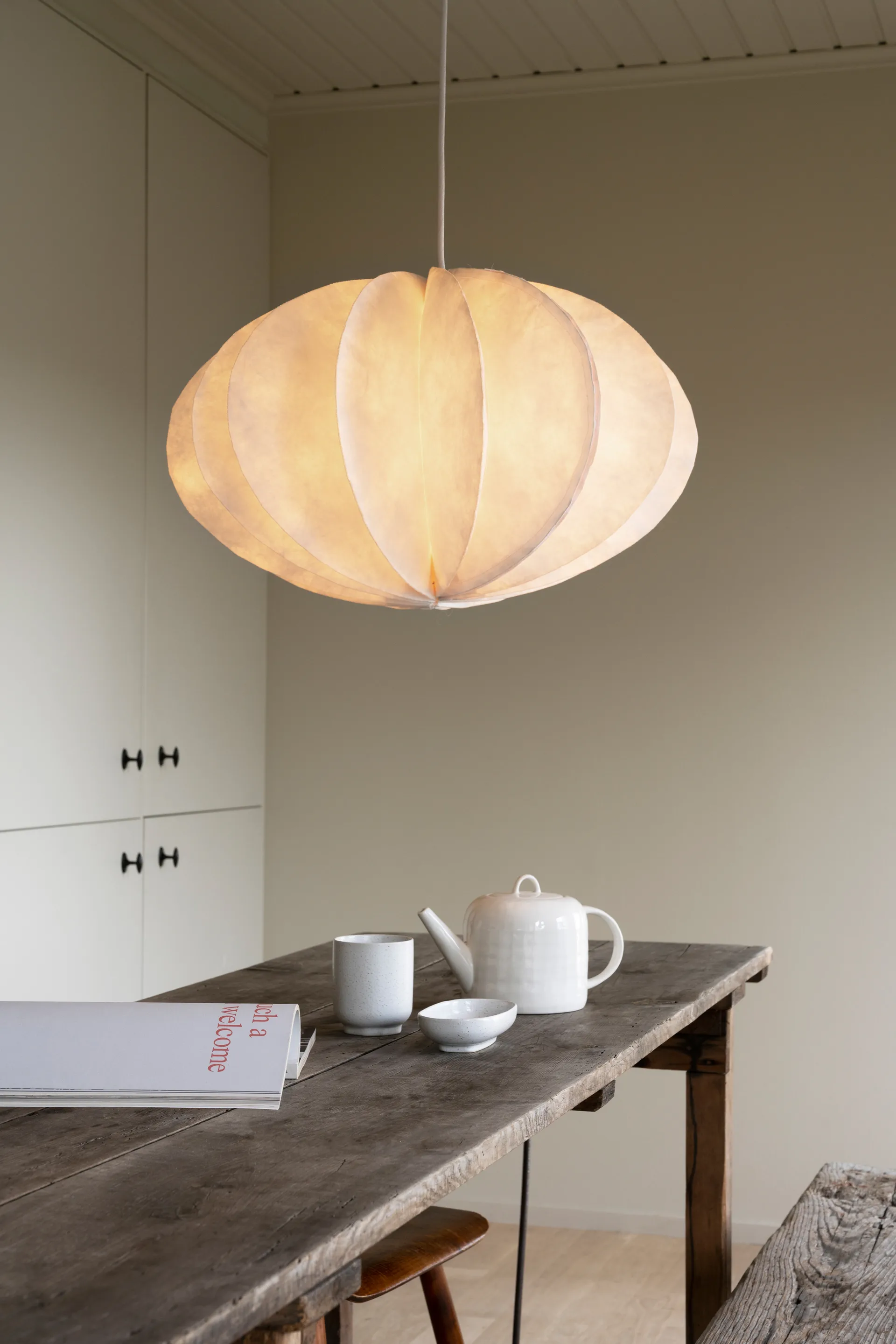 Pumpkin pendant light, White, Ø48x47 cm Watt & Veke Pumpkin pendant light, White, Ø48x47 cm Watt & Veke