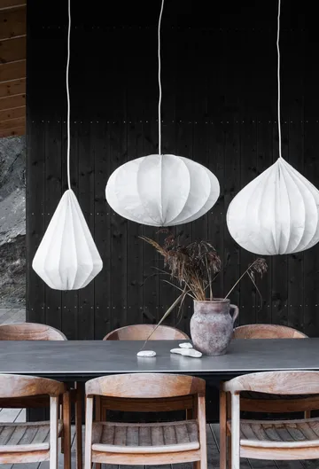 Pumpkin pendant light - White, Ø48x47 cm - Watt & Veke
