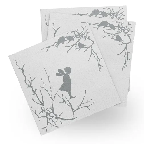 Alv paper napkins 20-pack, White-grey Wik & Walsøe