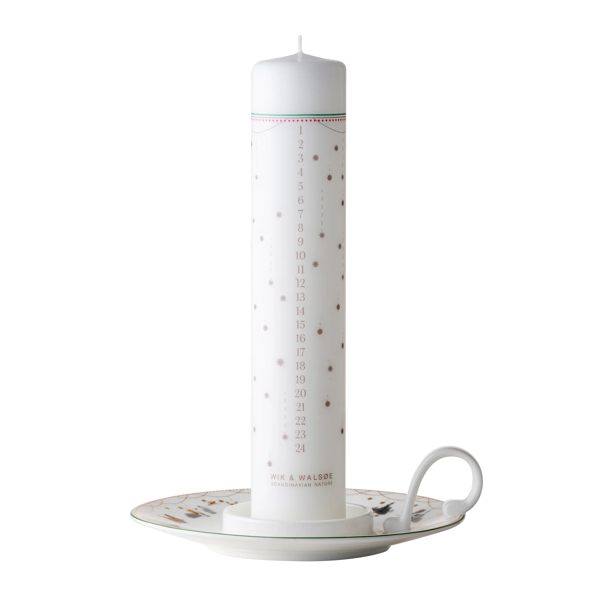 Julemorgen Story candle sticks, white Wik & Walsøe