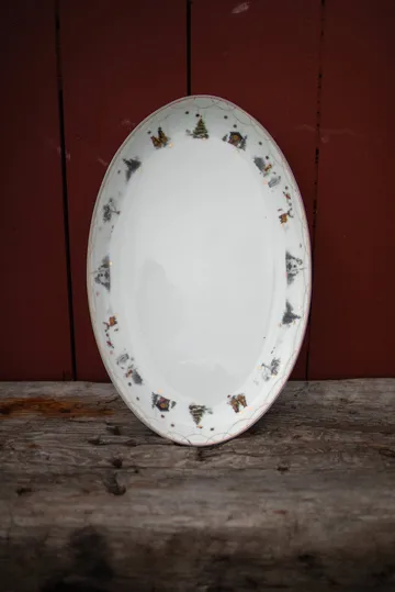 Julemorgen Story oval platter - 39 cm - Wik & Walsøe
