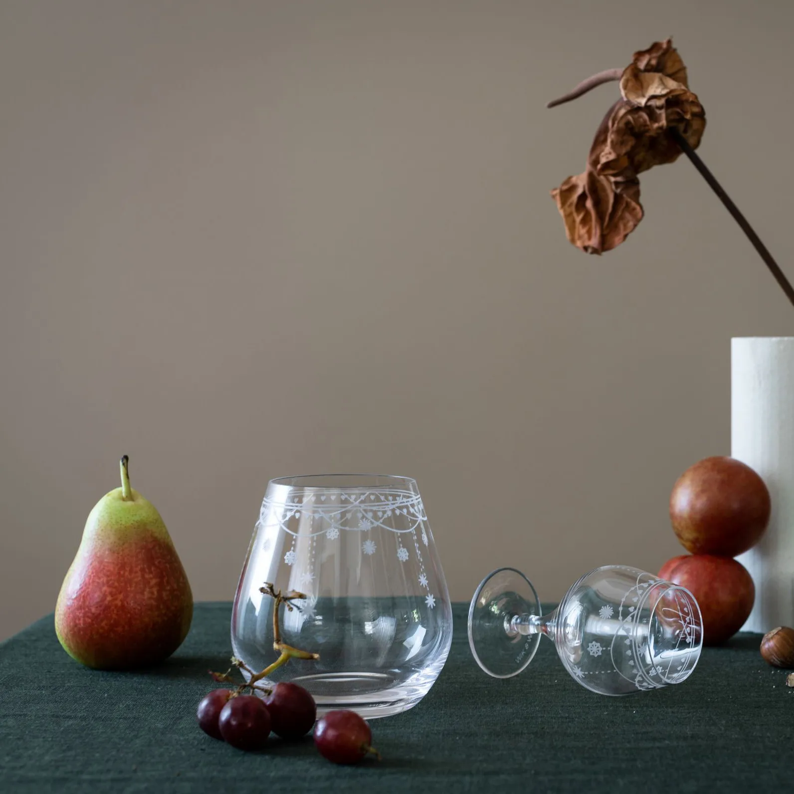 Julemorgen water glass, 35 cl Wik & Walsøe