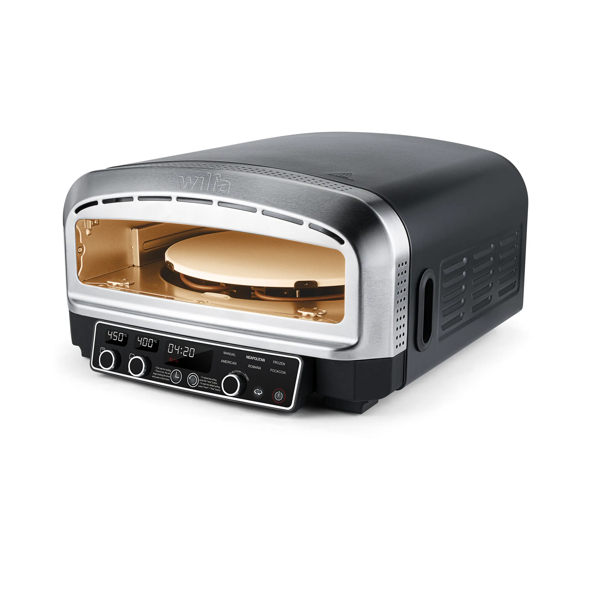 Wilfa crust electric pizza oven PO2B-E2200, Grey Wilfa