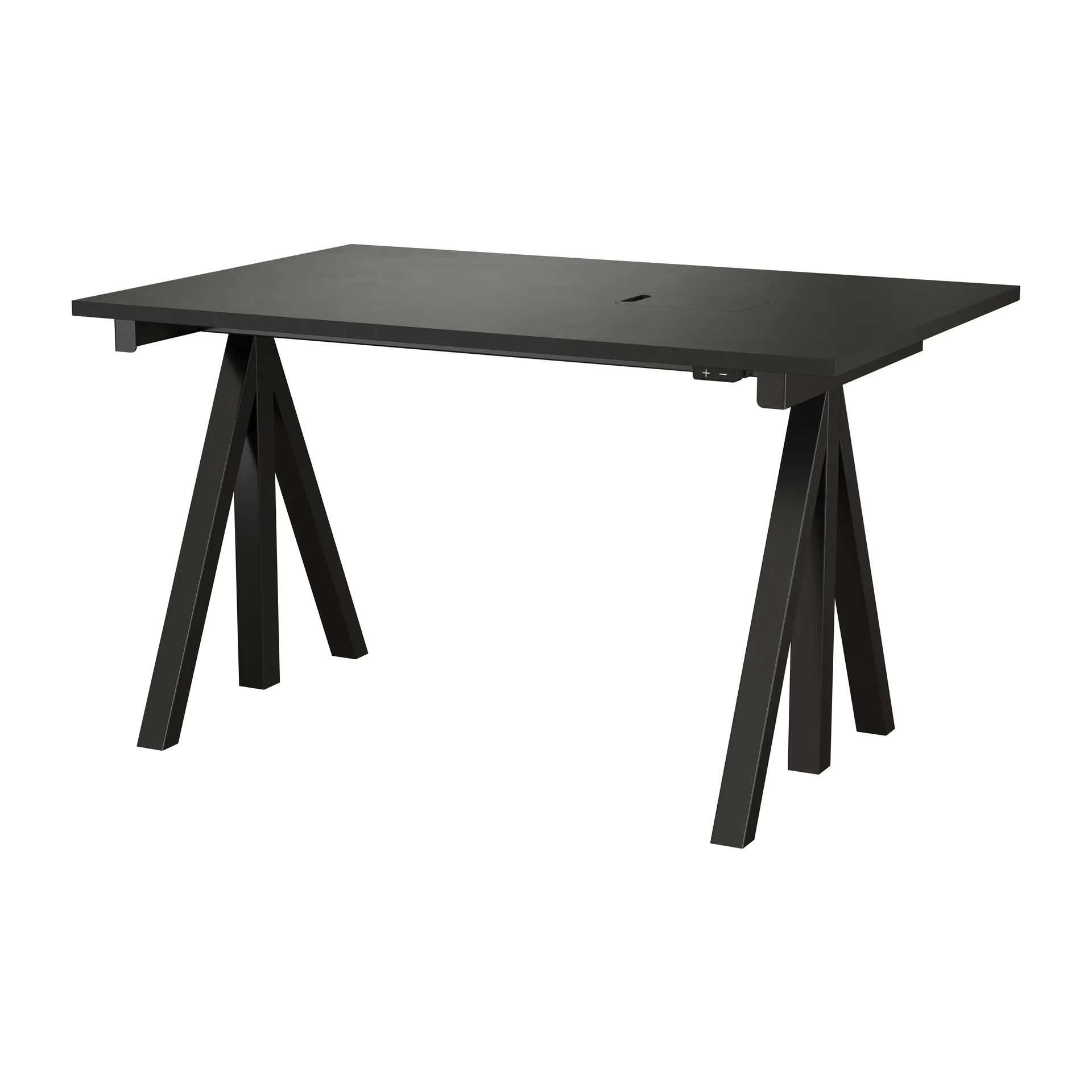 Works desk black 78x120 cm Works