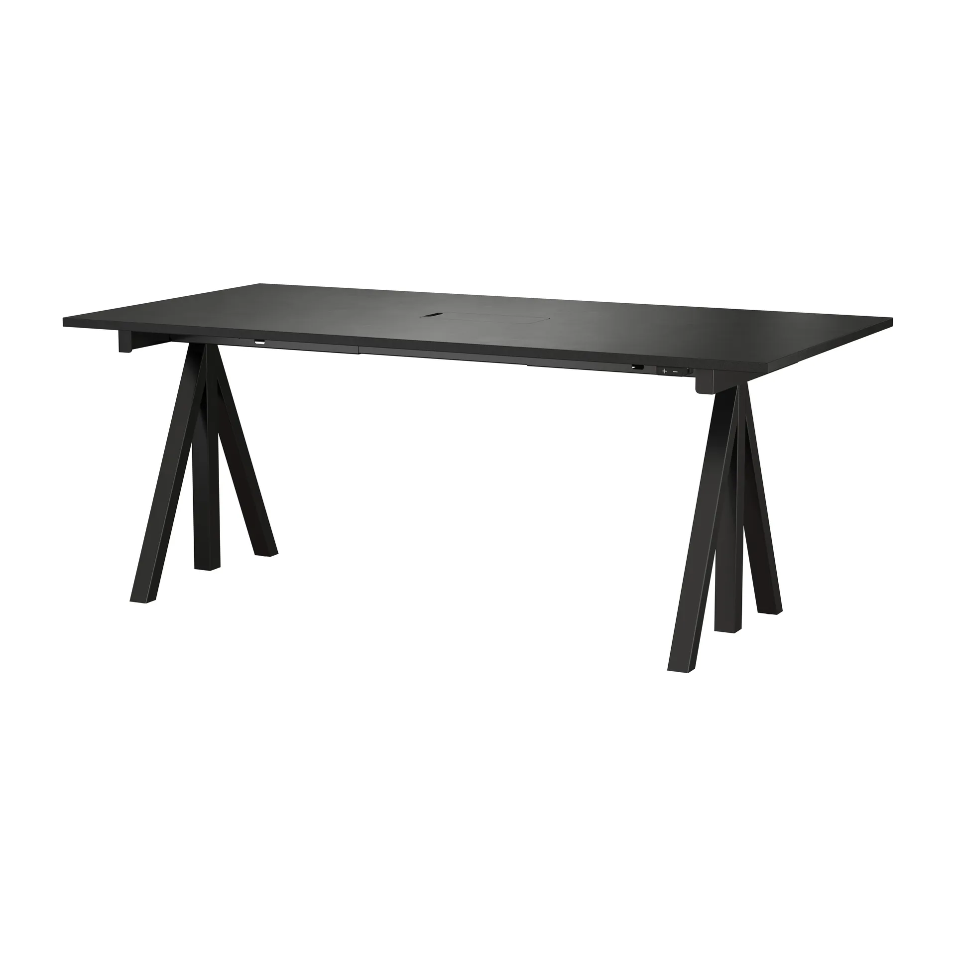 Works desk black 90x180 cm Works