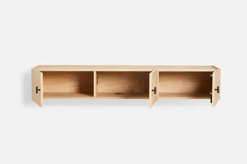 Array sideboard wall-mounted, 150 cm - White pigmented oak - Woud