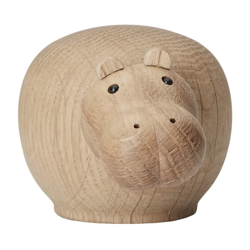 Hibo wooden hippo, Mini Woud