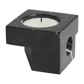 Jeu de dés 2 candle holder marble - Black - Woud