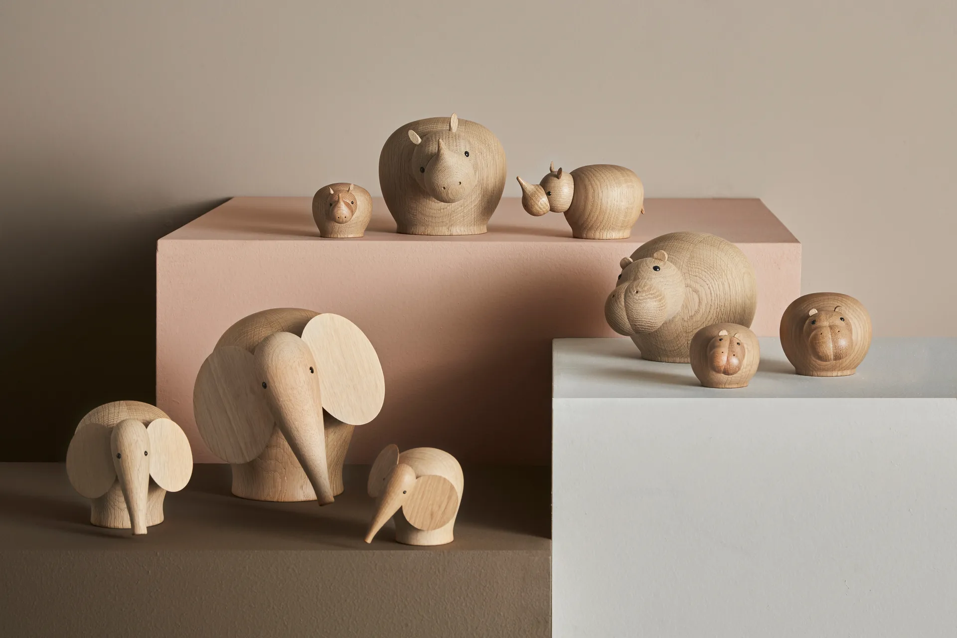 Nunu wooden elephant, Mini Woud