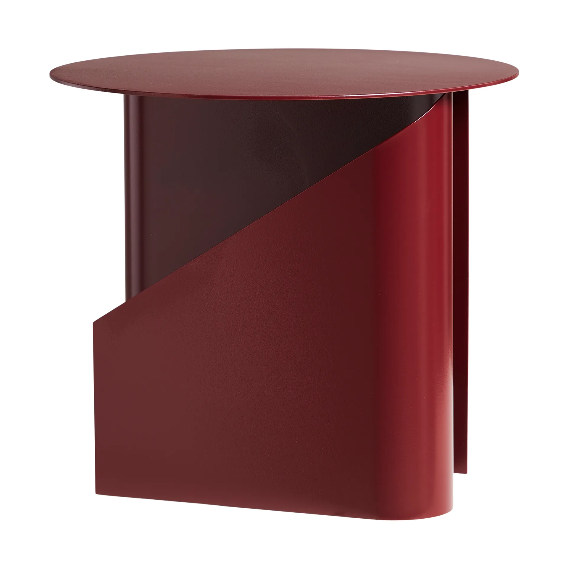 Sentrum side table, Deep red Woud