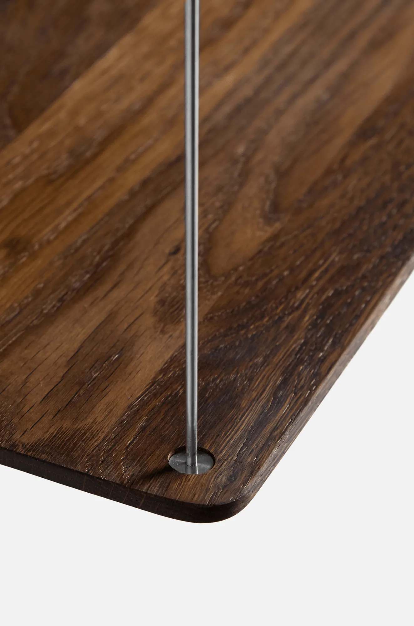 Stedge Add-on shelf, Smoked oak-brushed steel Woud