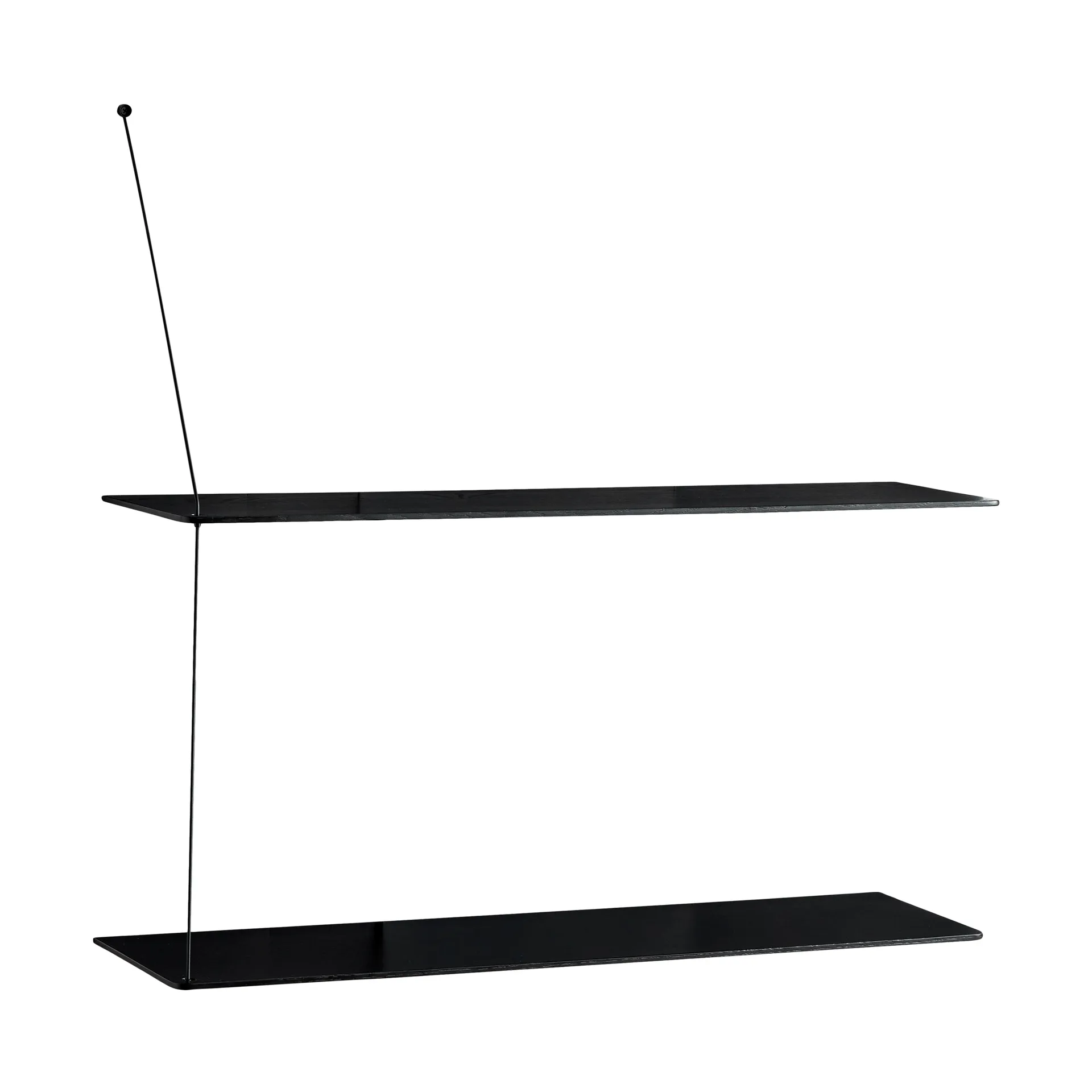 Stedge shelf, Black oak, 80 cm, 2 shelves Woud Stedge shelf, Black oak, 80 cm, 2 shelves Woud