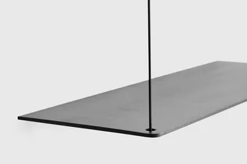 Stedge shelf - Black oak, 80 cm, 2 shelves - Woud