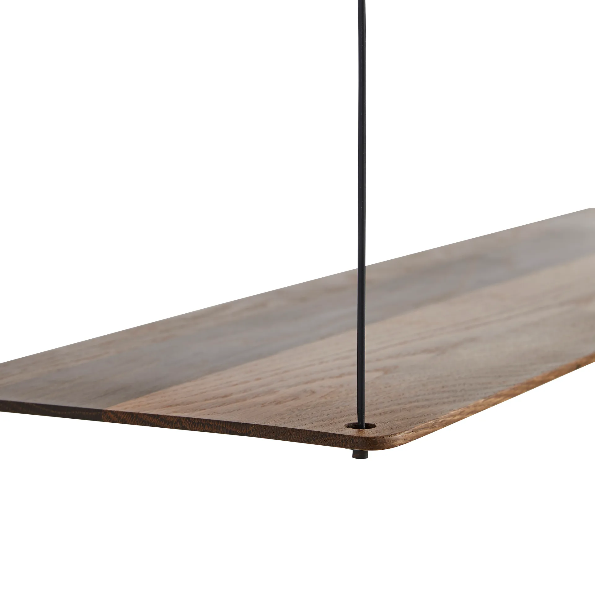 Stedge shelf, Smoked oak-black, 80 cm, 2 shelves Woud Stedge shelf, Smoked oak-black, 80 cm, 2 shelves Woud