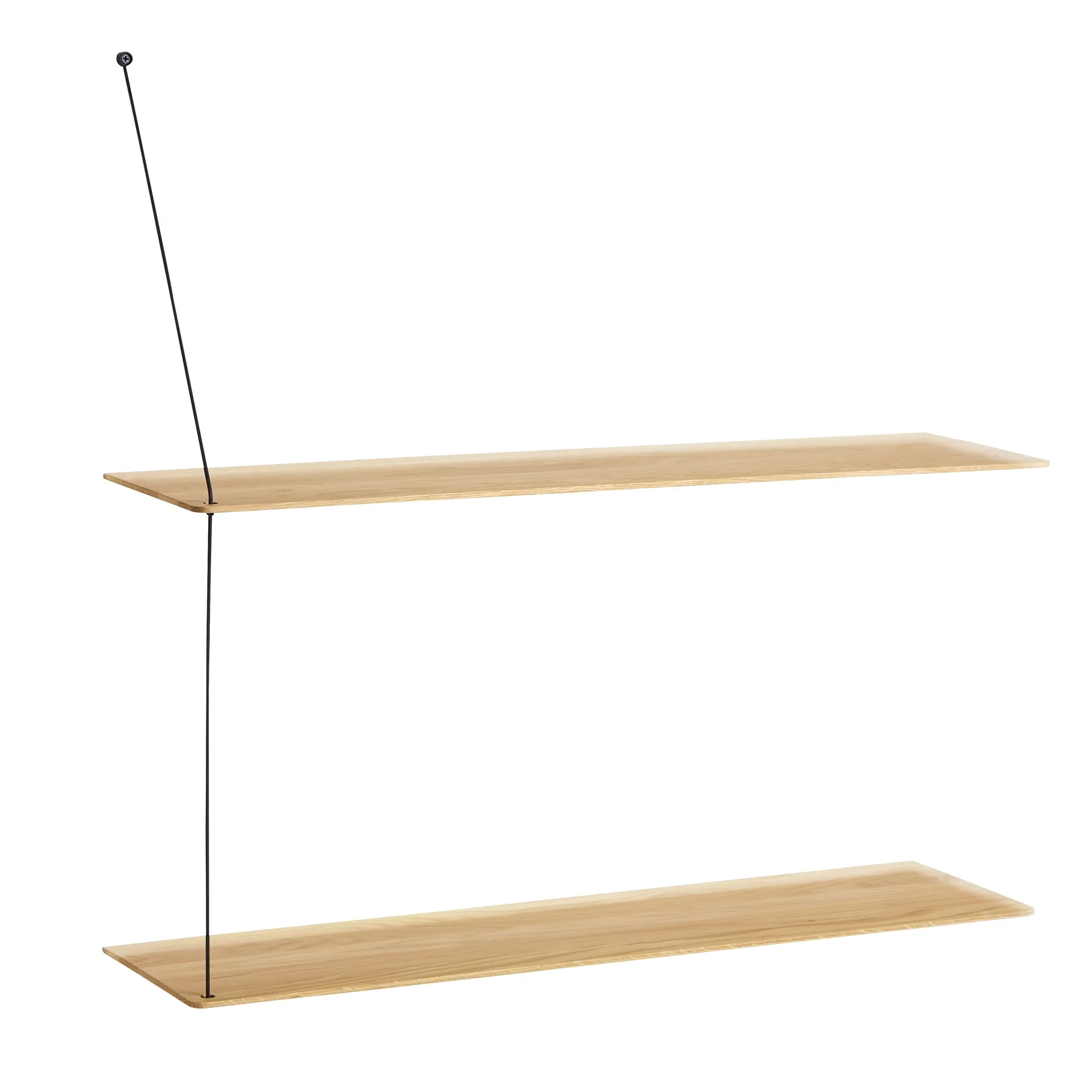 Stedge wall shelf 80 cm, white-pigmented oak Woud
