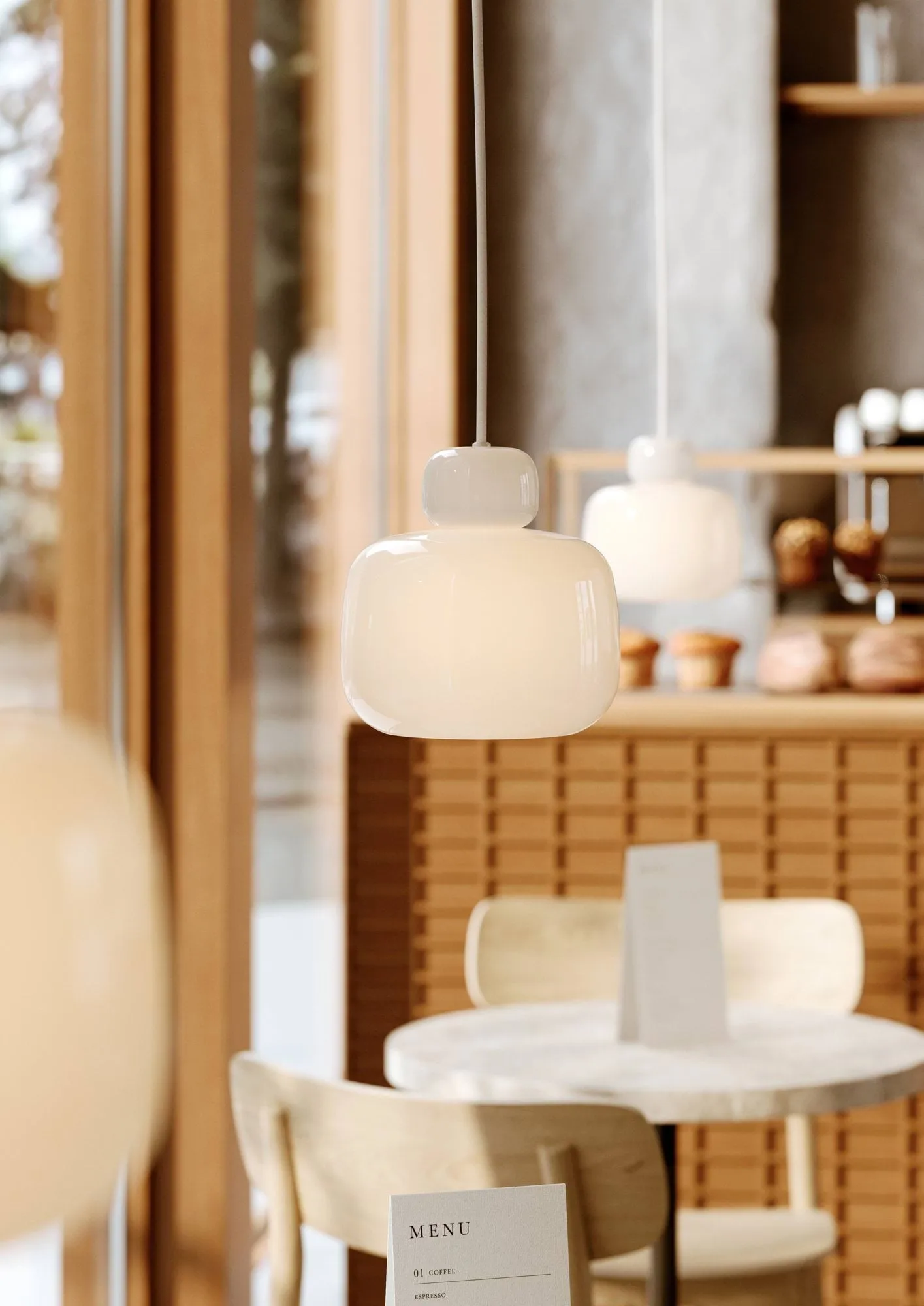 Stone ceiling lamp small, Small Woud