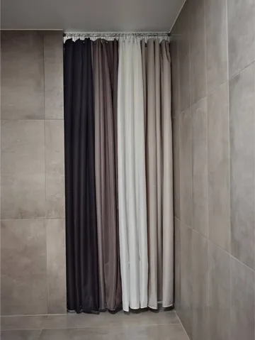 Lux shower curtain - Black, 200x220 cm - Zone Denmark
