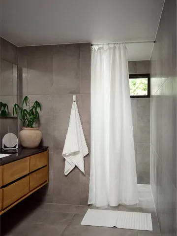 Lux shower curtain - White, 180x220 cm - Zone Denmark