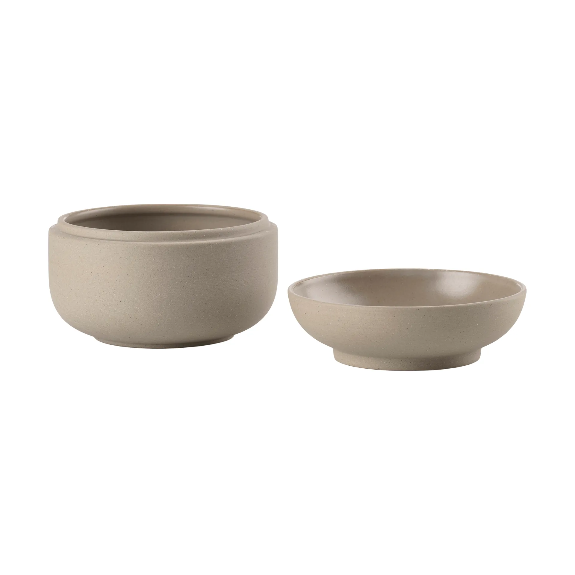 Sensu jar with lid Ø10.5x7.5 cm, Taupe Zone Denmark